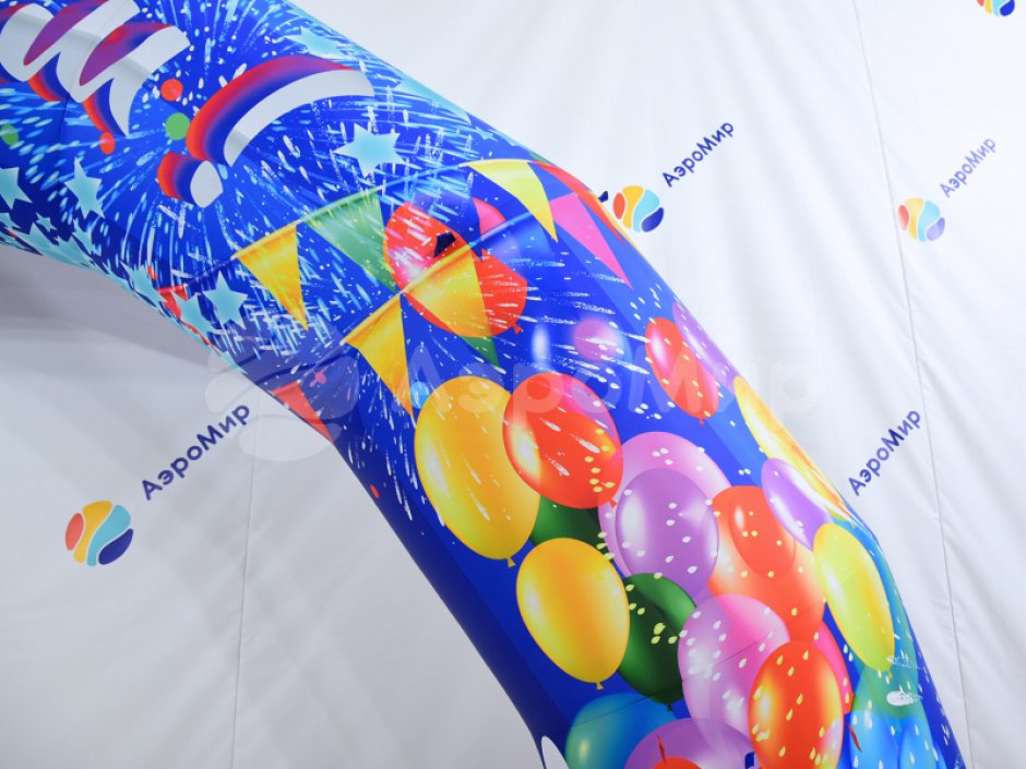 Надувная арка круглая — полноцветная печать