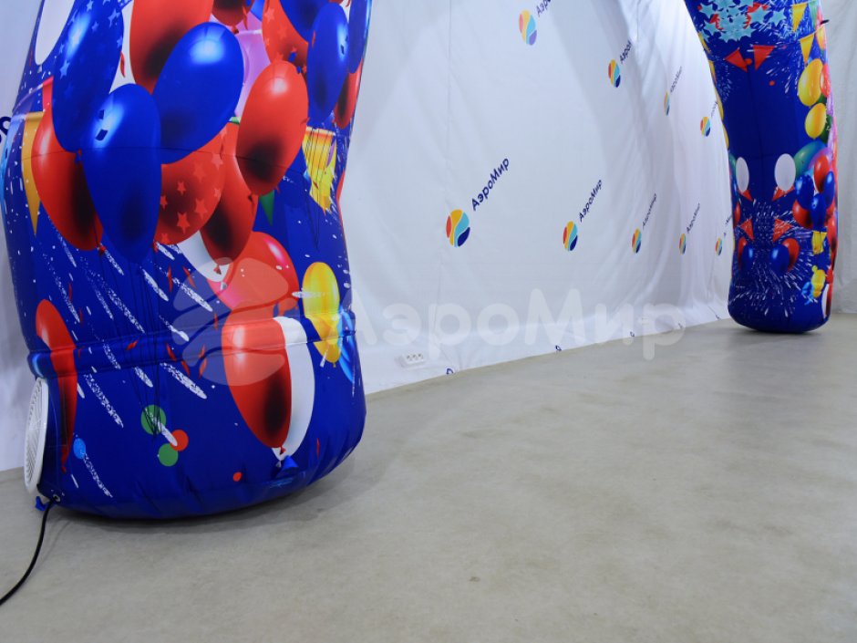 Надувная арка круглая — полноцветная печать