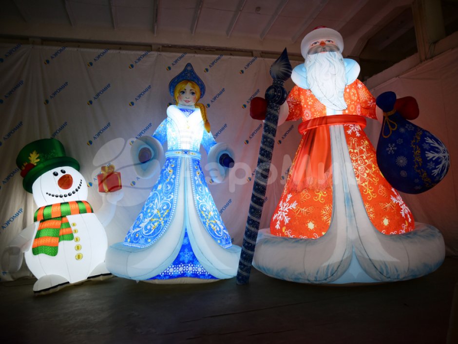 Надувная Снегурочка премиум 2.0