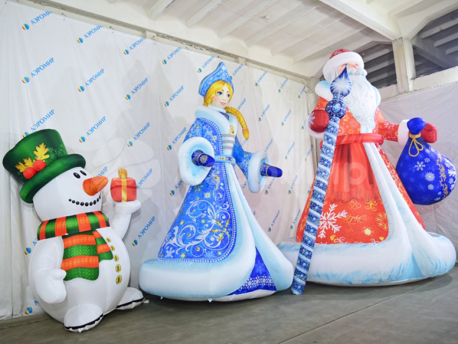 Надувная Снегурочка премиум 2.0