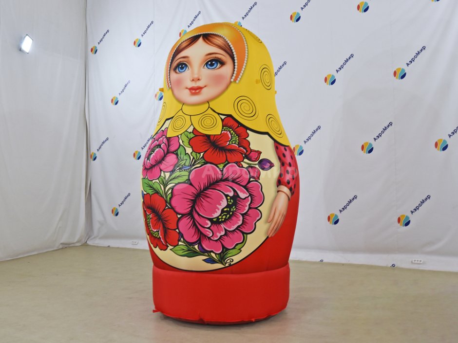 Матрешка надувная расписная для ивента
