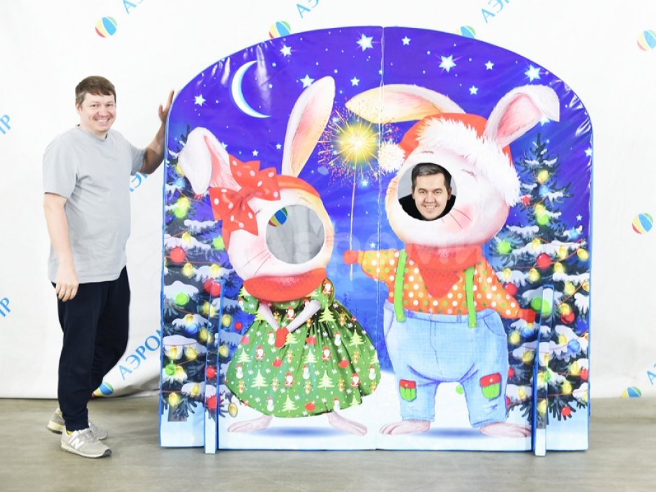 Новогодняя фотозона персонажи