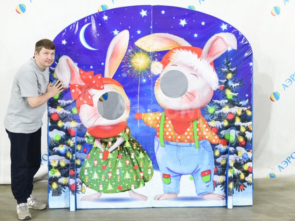 Новогодняя фотозона персонажи