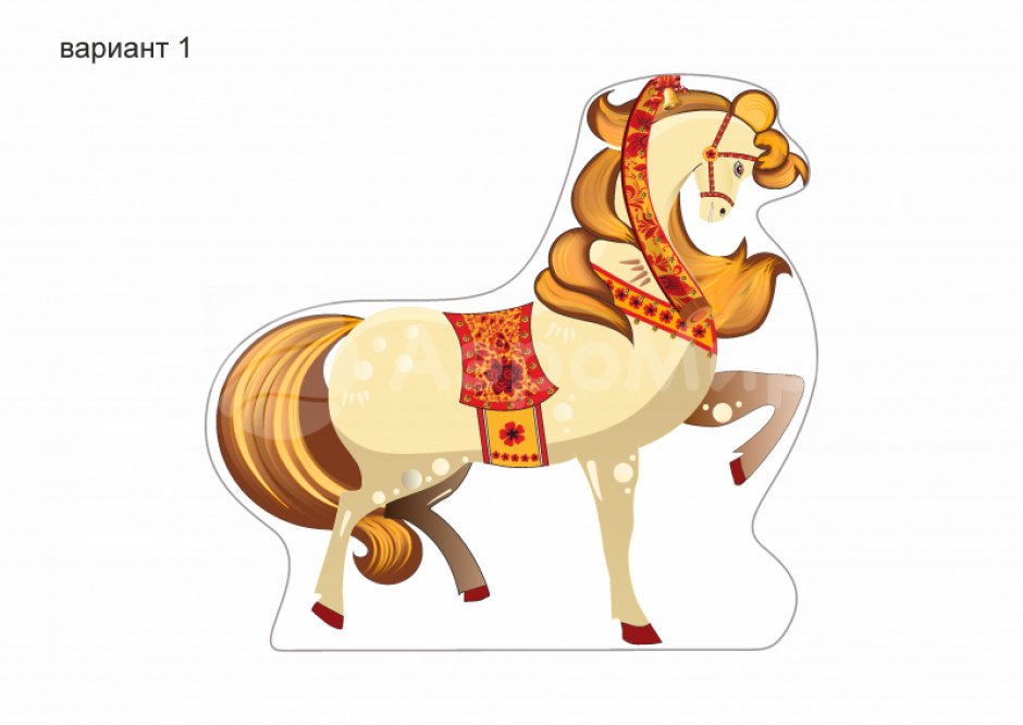 Фотозона «Сани с лошадками» — яркая композиция из саней и тройки