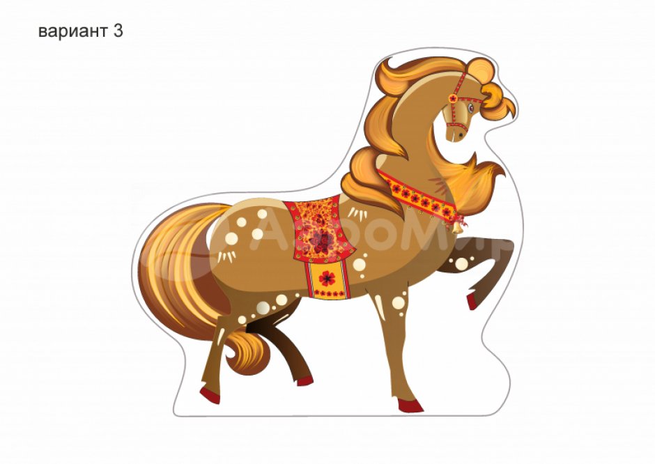 Фотозона «Сани с лошадками» — яркая композиция из саней и тройки