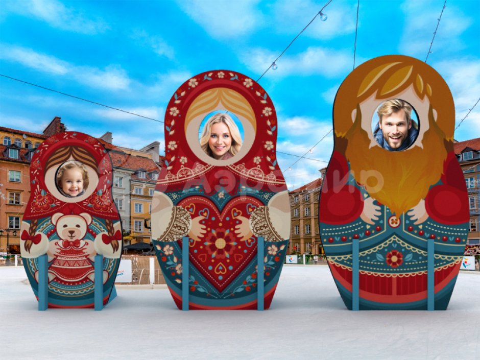 Матрёшка фоторамка — создаст настроение