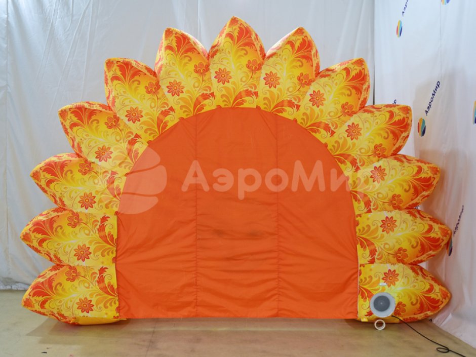 Фотозона солнце для фестиваля и ярмарки