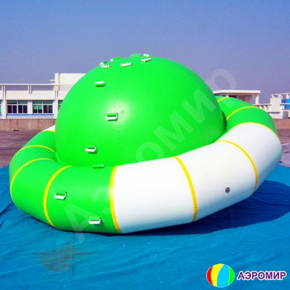 Аттракцион Сатурн бело-зеленый водный