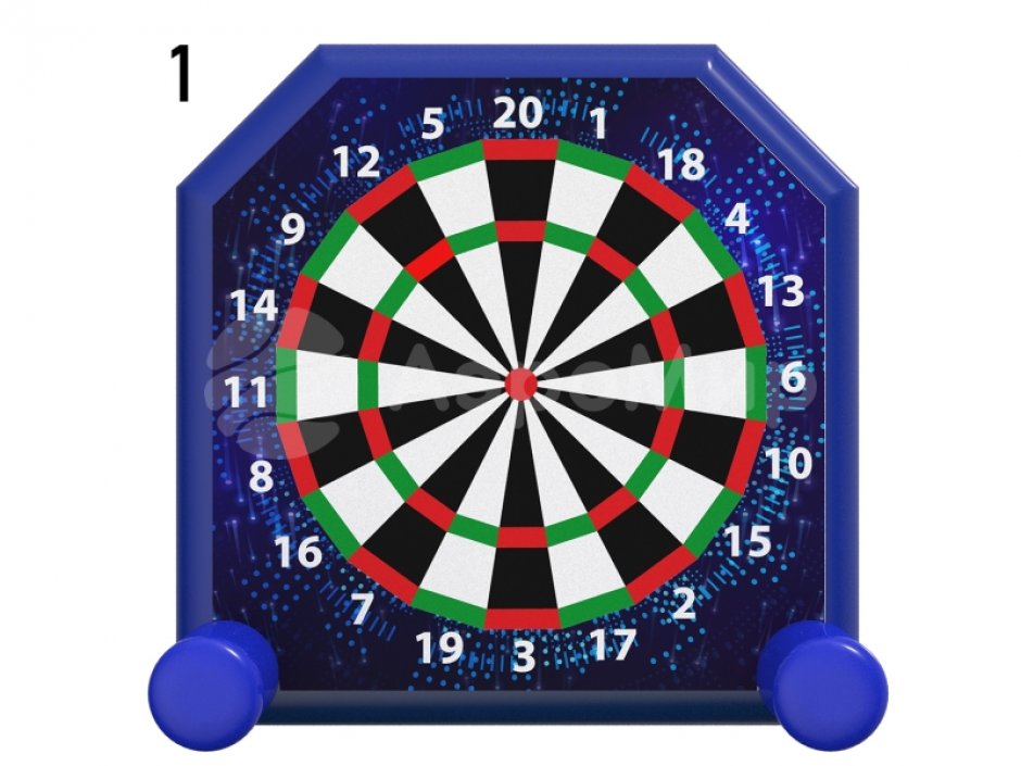 Надувной дартс со сменными баннерами для праздников и мероприятий