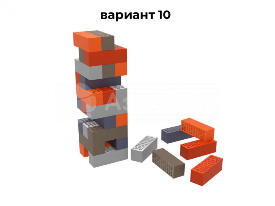 Головоломка дженга с печатью