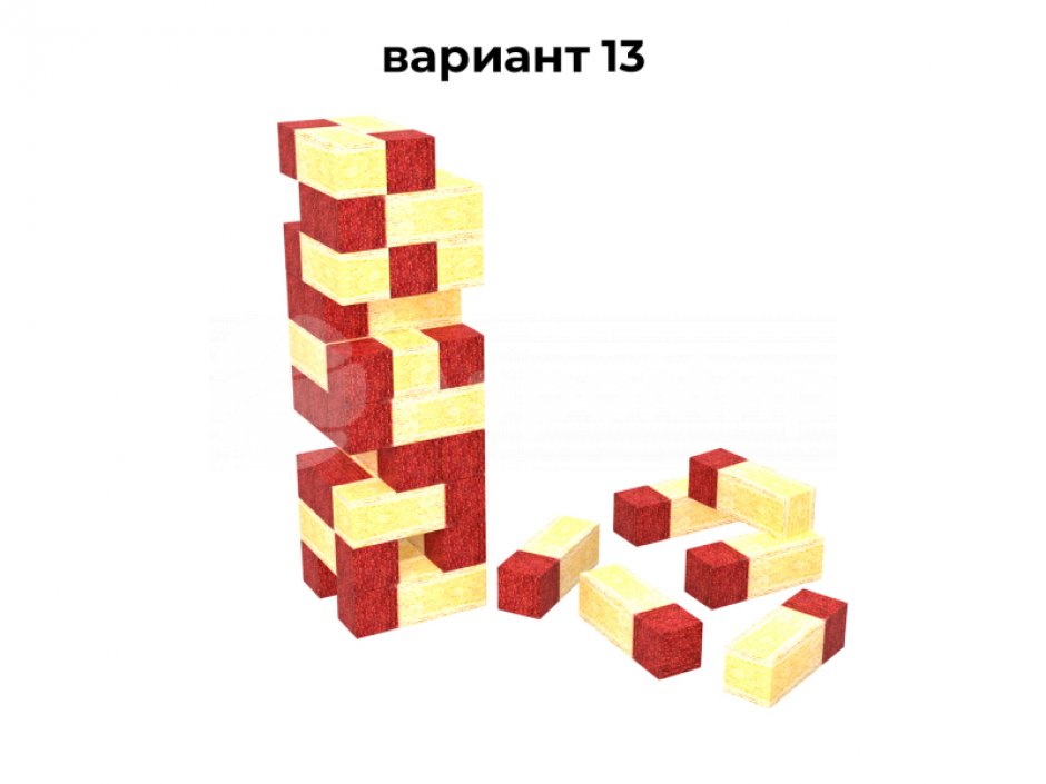 Гигантская Дженга для игр и развлечений брендированная