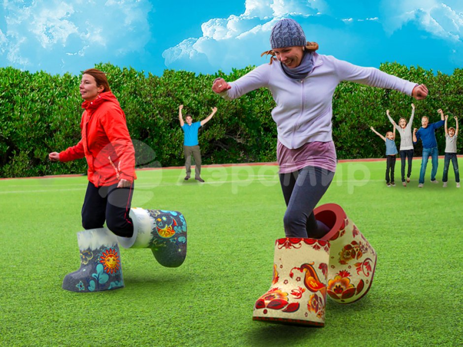 Командный игровой реквизит Гигантские валенки — для эстафет, забегов и игр