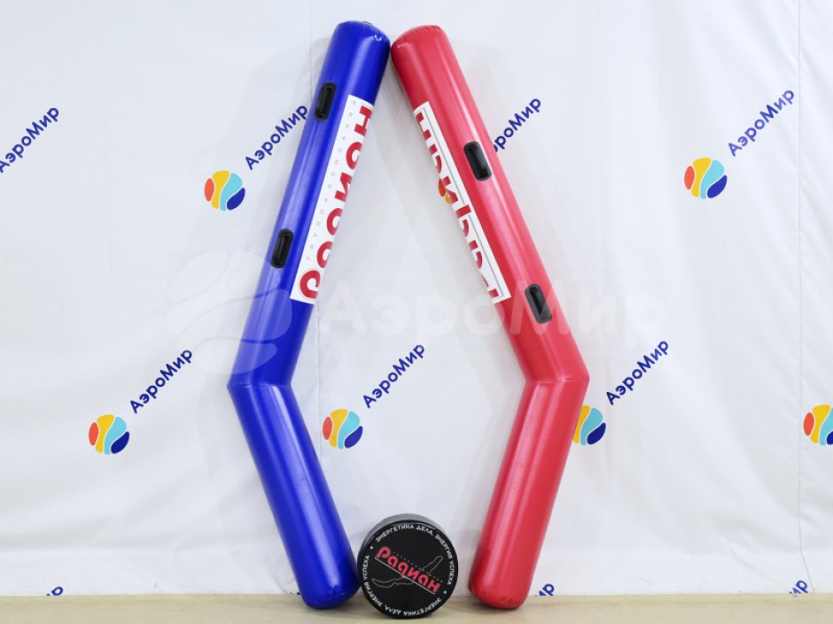 Гигантский хоккей — огромные клюшки и шайба для развлечения и командных игр