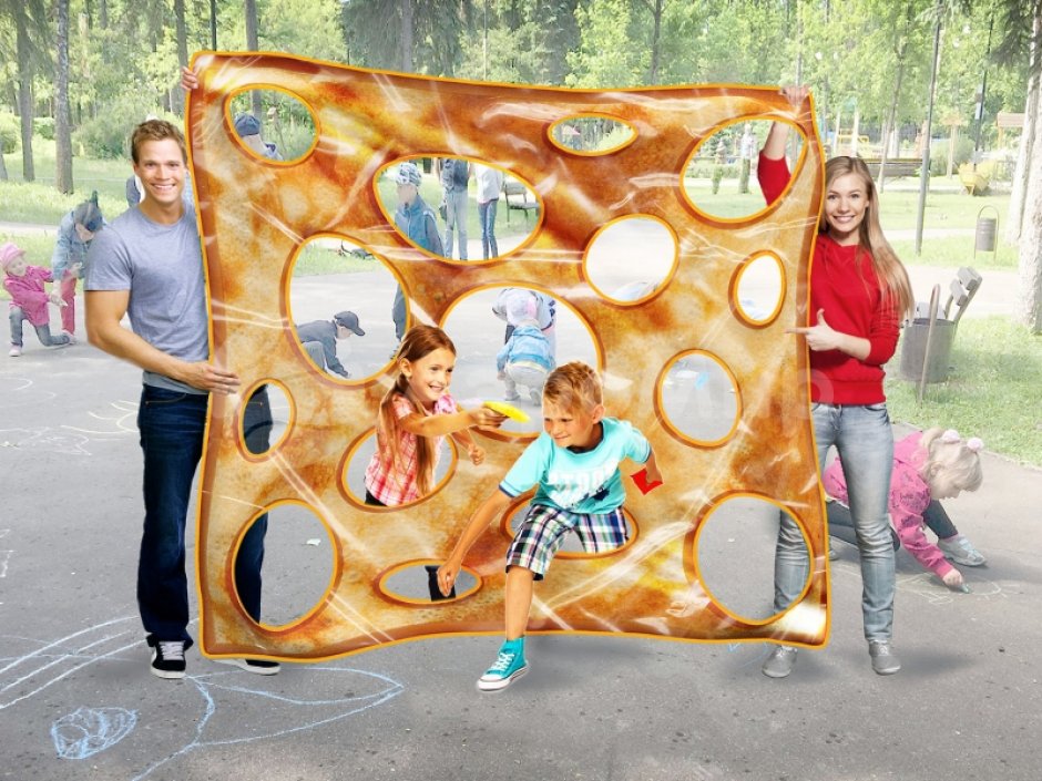 Гигантский сыр — детский реквизит для игр, аниматоров