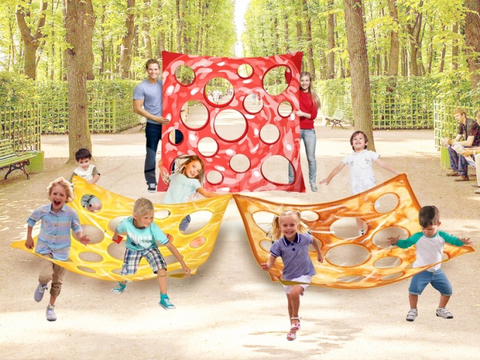 Гигантский сыр — детский реквизит для игр, аниматоров