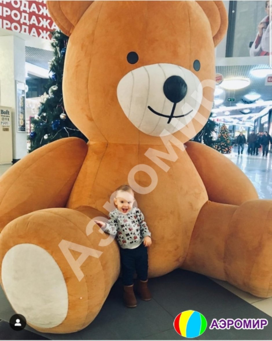 Надувной Медведь — большие, огромные надувные мишки из искусственного меха