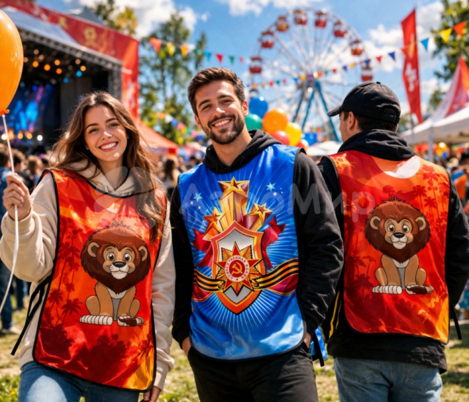 Жилетки и манишки — для мероприятий, промо и командных игр