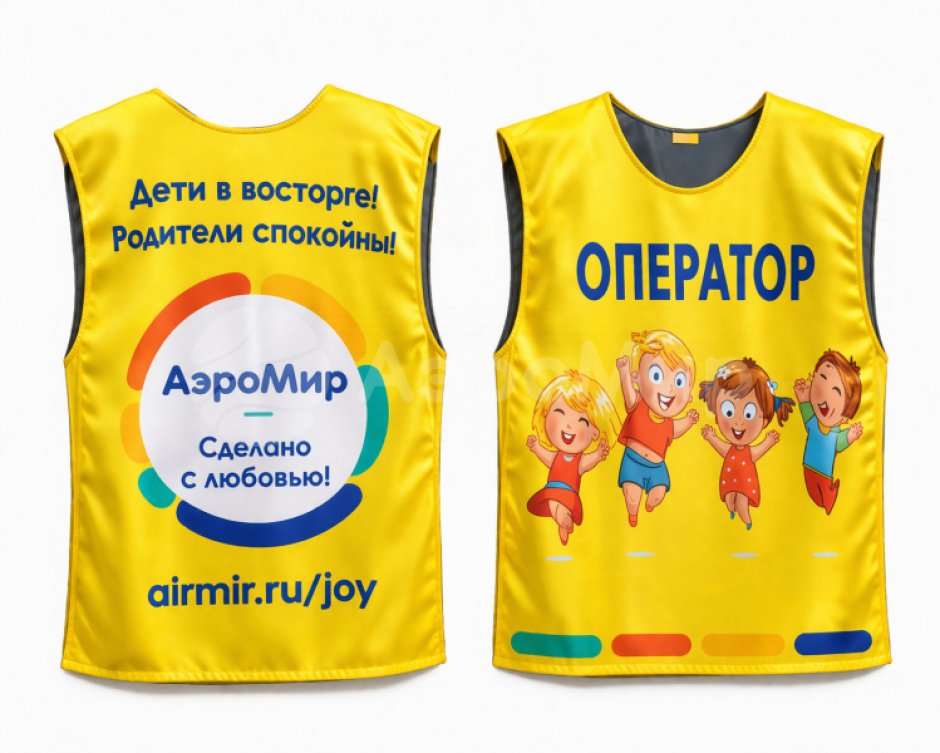 Жилетки и манишки — для мероприятий, промо и командных игр