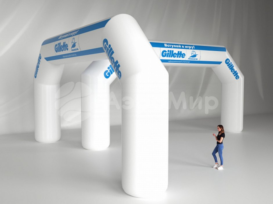 Надувная рекламная арка трапеция