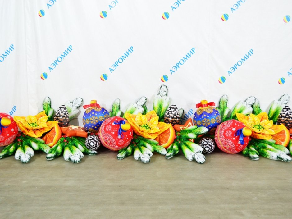 Гирлянда новогодняя — надувная декоративная