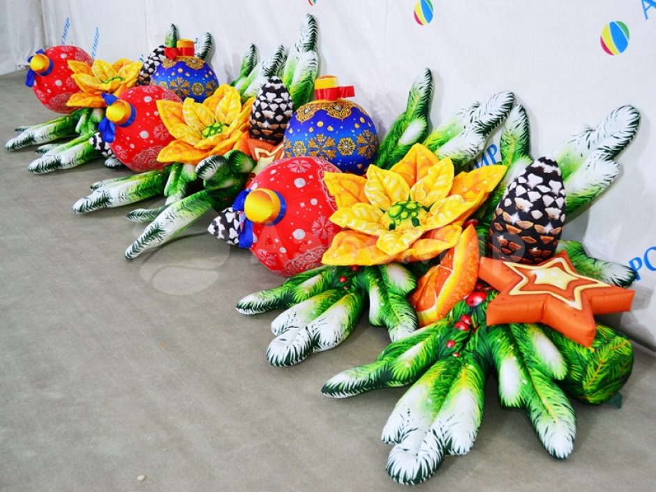 Гирлянда новогодняя — надувная декоративная