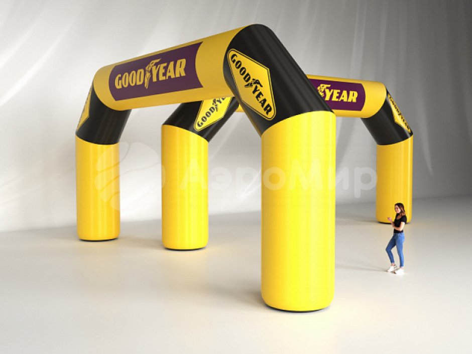 Надувная рекламная арка трапеция