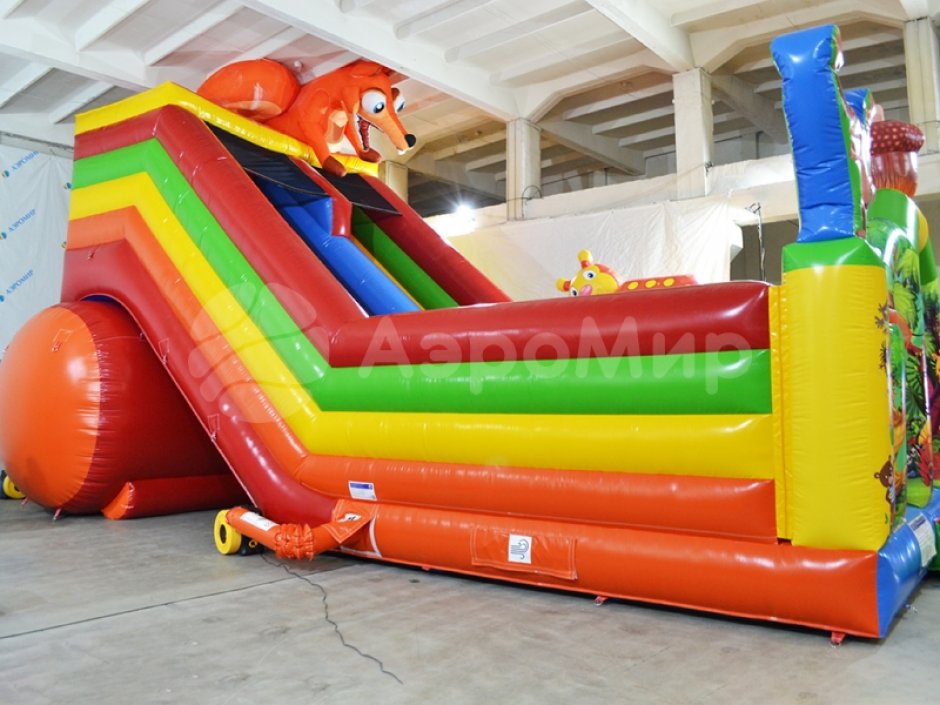 Надувной батут-горка Белка — площадью 40 м²