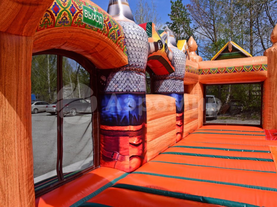 Надувной батут Большой Змей Горыныч — большой авторский батут-горка на 66 м²