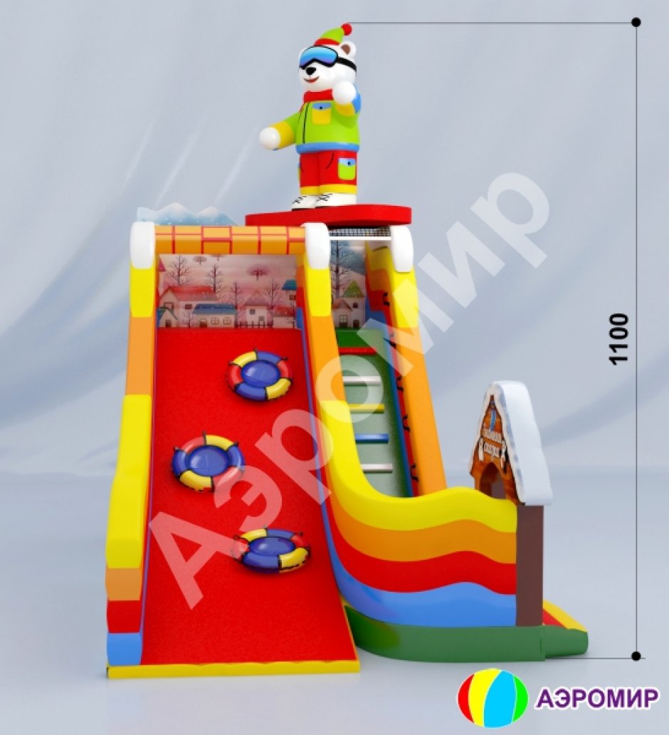 Надувная горка Сказка для тюбинга