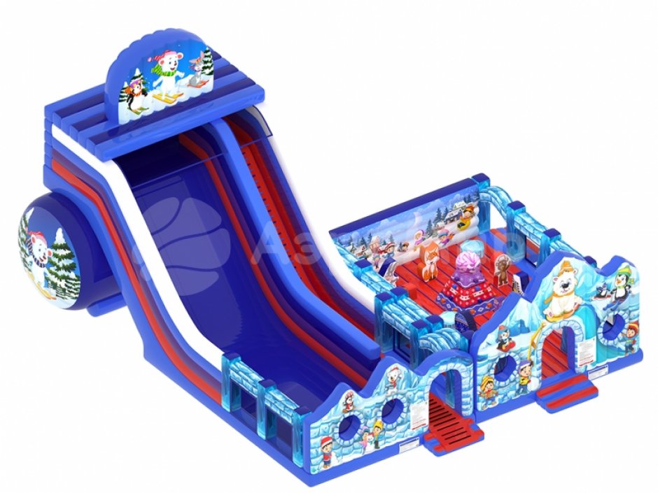 Зимний надувной комплекс Снежная долина