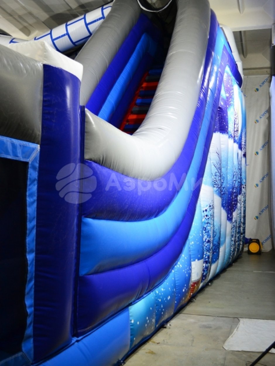 Надувная горка БС-102 «Зимняя сказка»