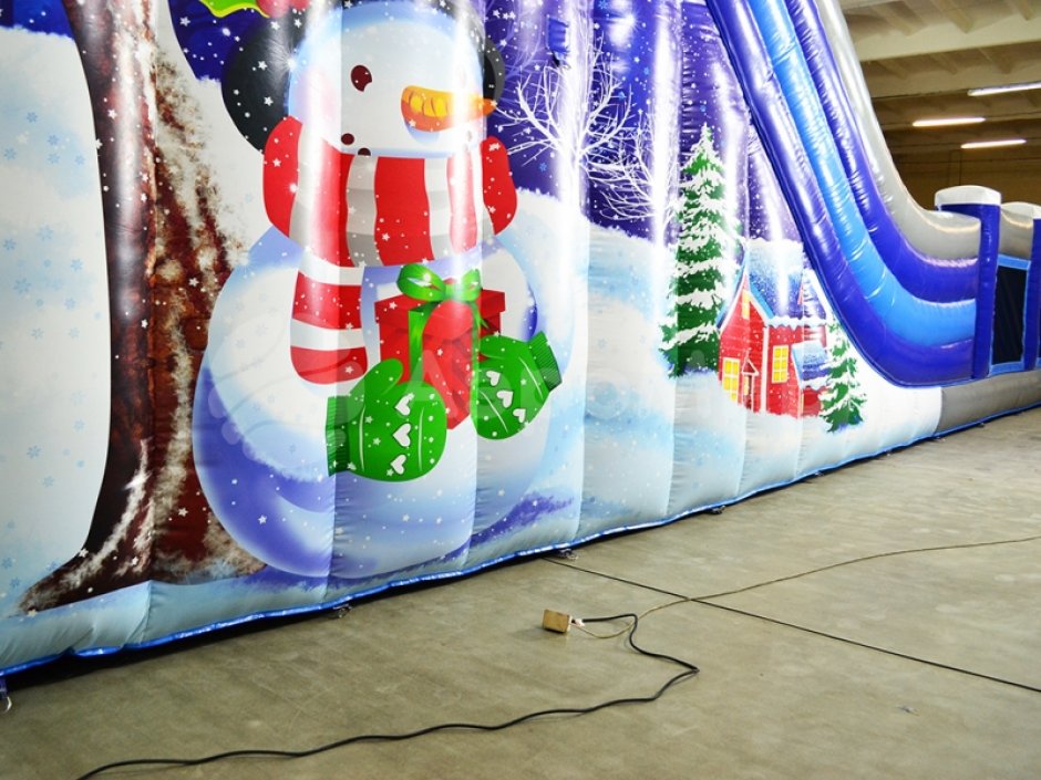 Надувная горка БС-102 «Зимняя сказка»