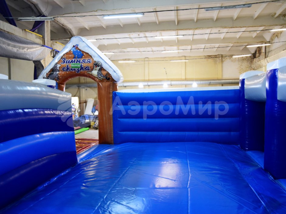 Надувная горка БС-102 «Зимняя сказка»