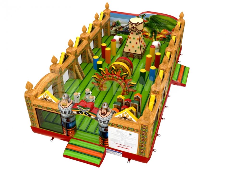 Большой надувной батутный комплекс Змей Горыныч