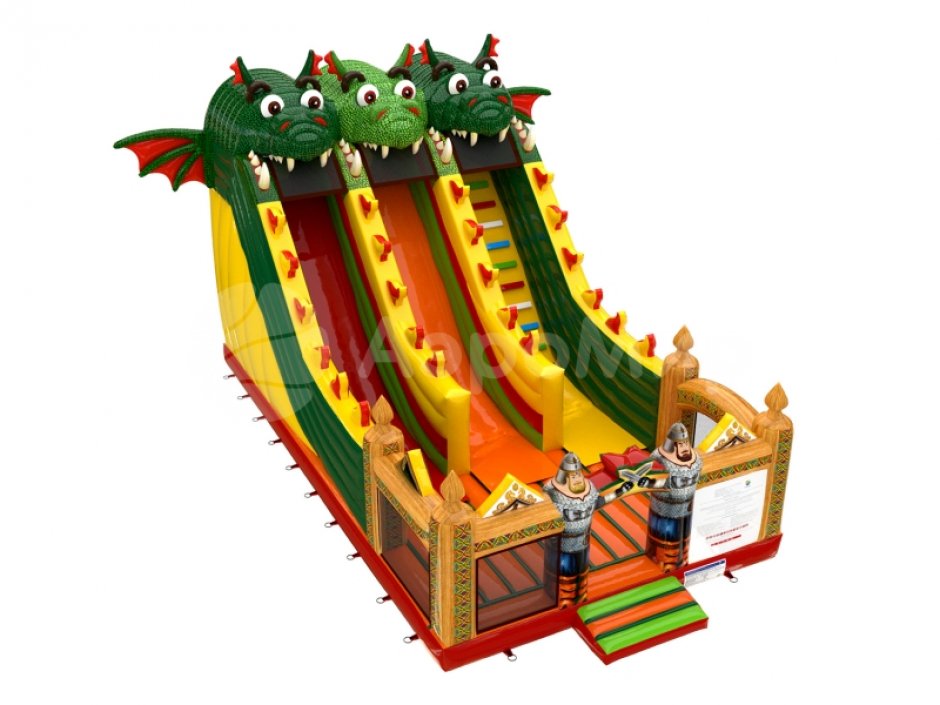 Большой надувной батутный комплекс Змей Горыныч