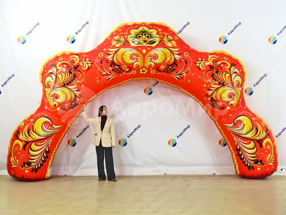 Надувная арка Гребешок для Масленицы