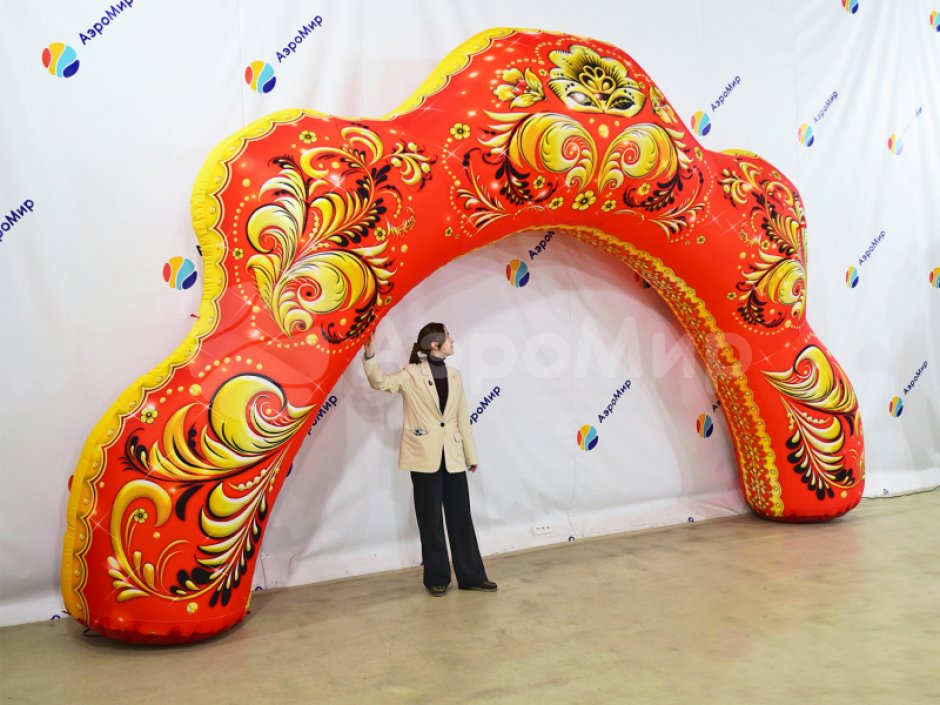 Надувная арка гребешок для фотозоны и сцены