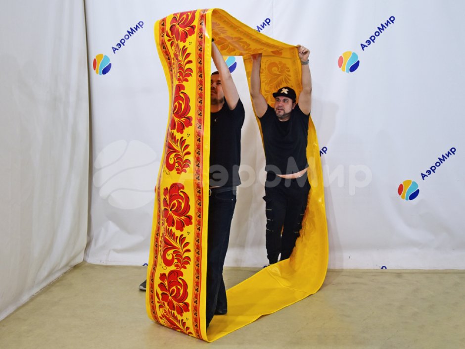 Игра для эстафеты Гусеница хохлома