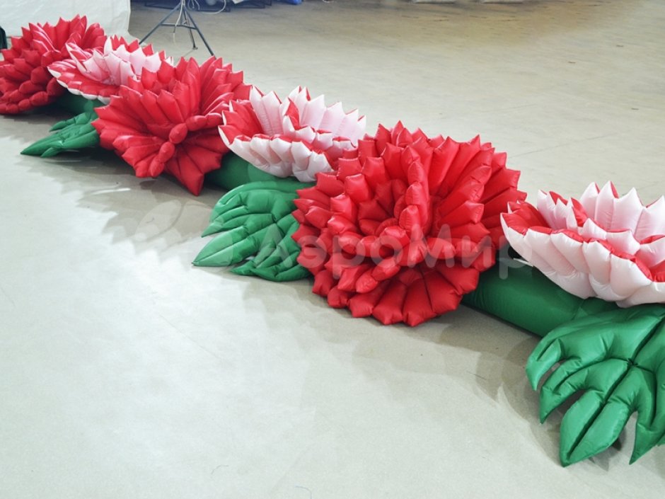 Пневмогирлянда Гвоздики с эффектом раскрытия