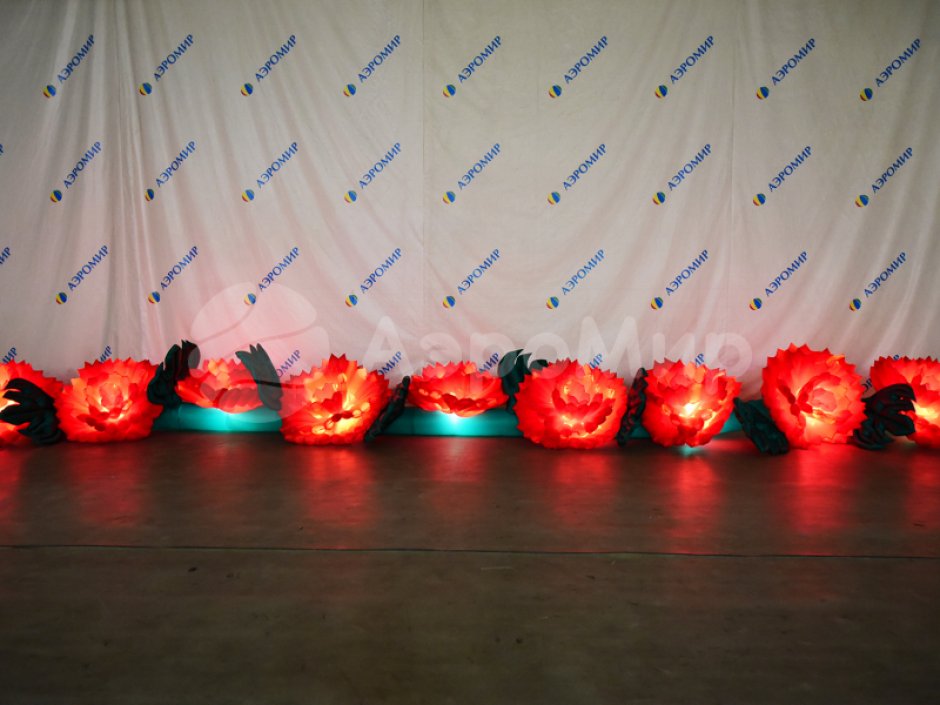 Пневмогирлянда Гвоздики с эффектом раскрытия