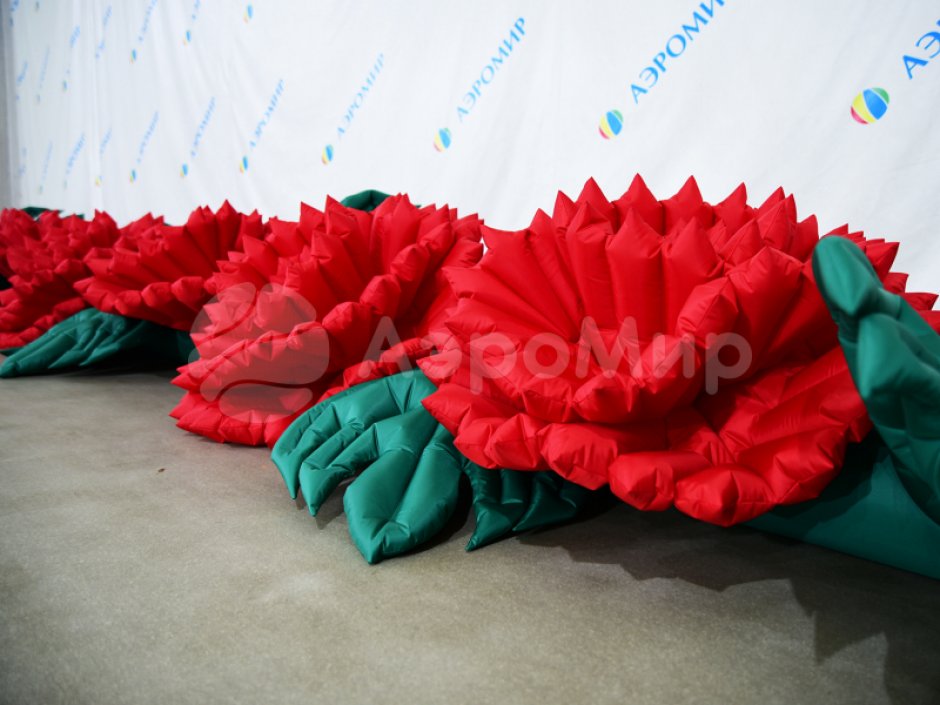 Комплект №7 на 9 мая - арка с баннером и гирлянда гвоздики