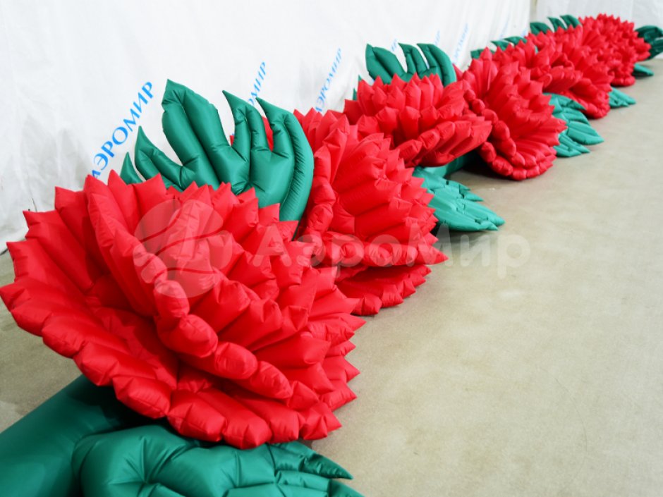 Пневмогирлянда Гвоздики с эффектом раскрытия