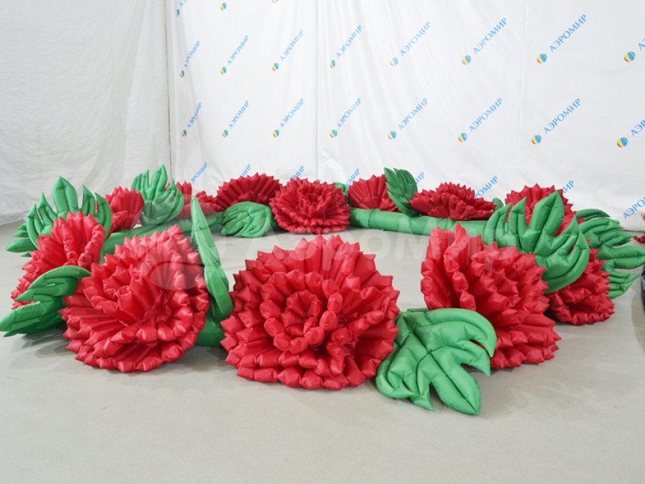 Пневмогирлянда Гвоздики с эффектом раскрытия