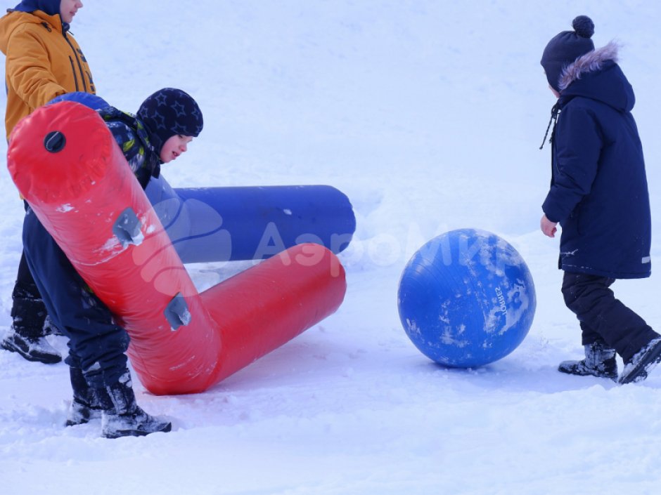 Гигантский хоккей — огромные клюшки и шайба для развлечения и командных игр