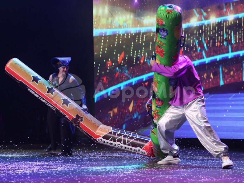 Гигантский хоккей — огромные клюшки и шайба для развлечения и командных игр