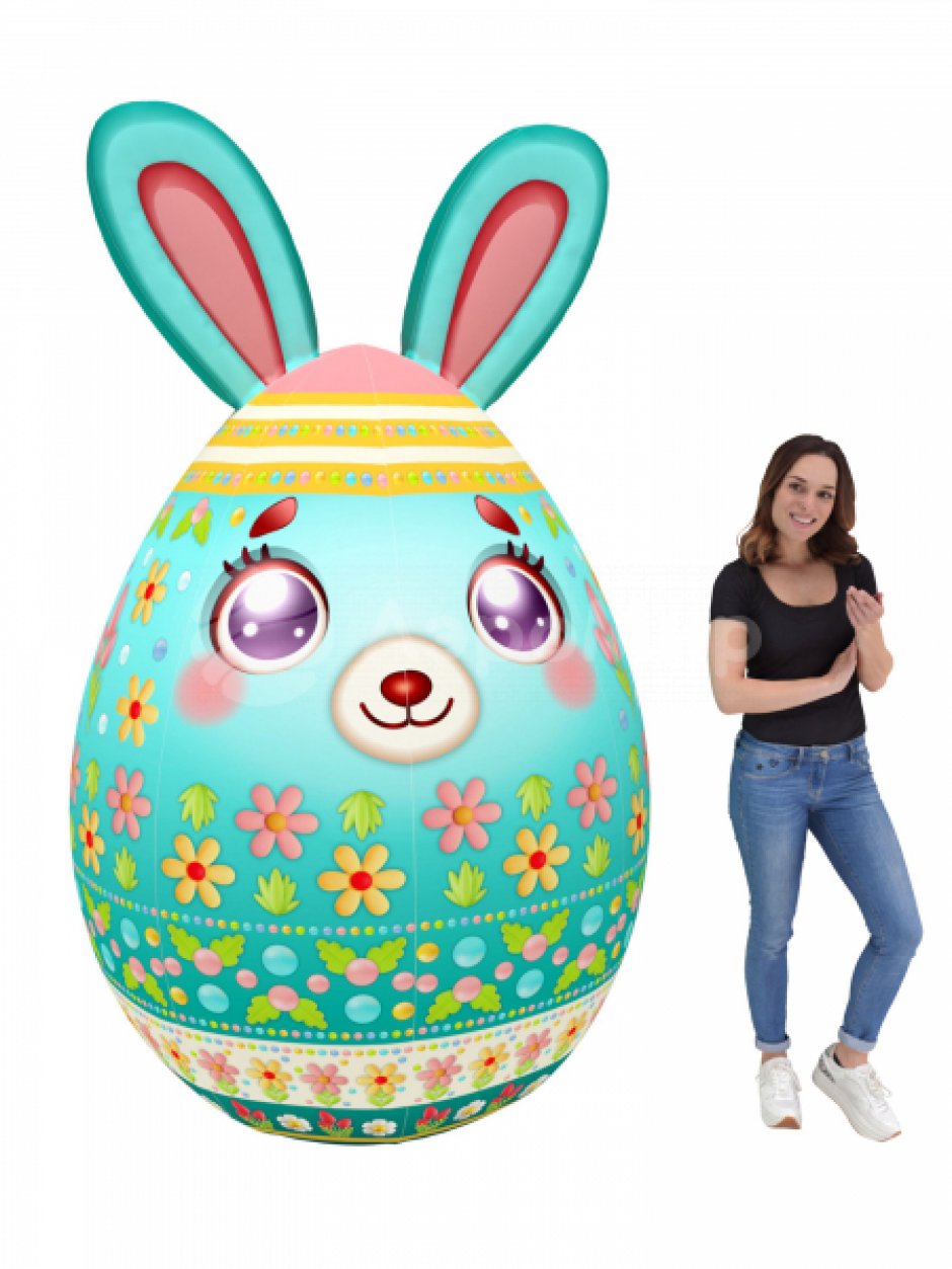 Надувная фигура Зайчика по форме яйца