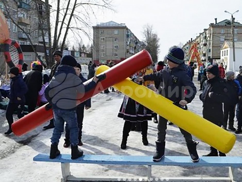 Командный игровой реквизит Бабука — надувная дубина для забав и состязаний