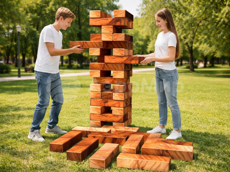 Гигантская дженга для тимбилдингов