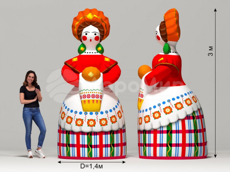 Дымковская игрушка Барыня