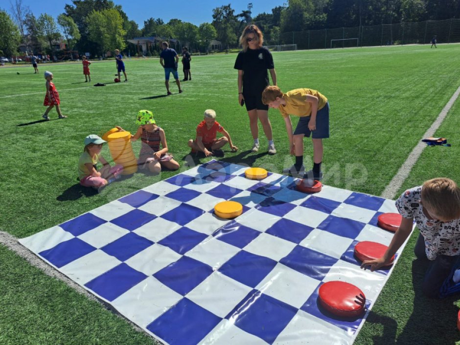 Гигантские шашки для фотозоны и декора